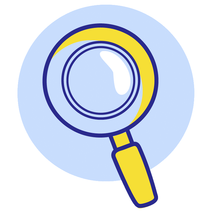 Icône recherche - témoignage client Viaweb